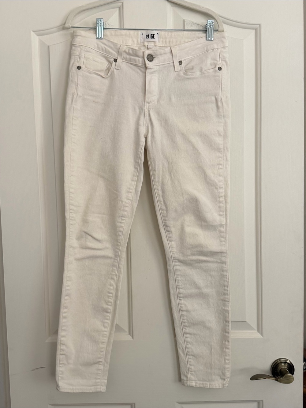 PAIGE White Skinny Jeans Women’s Size 29 Premium Stretch Denim